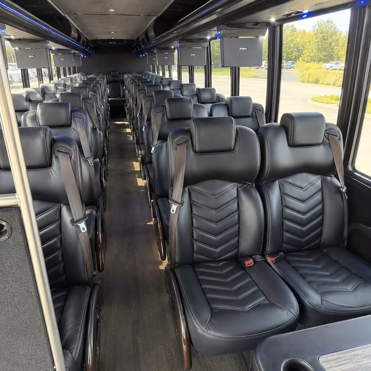 28 passenger minibus interior