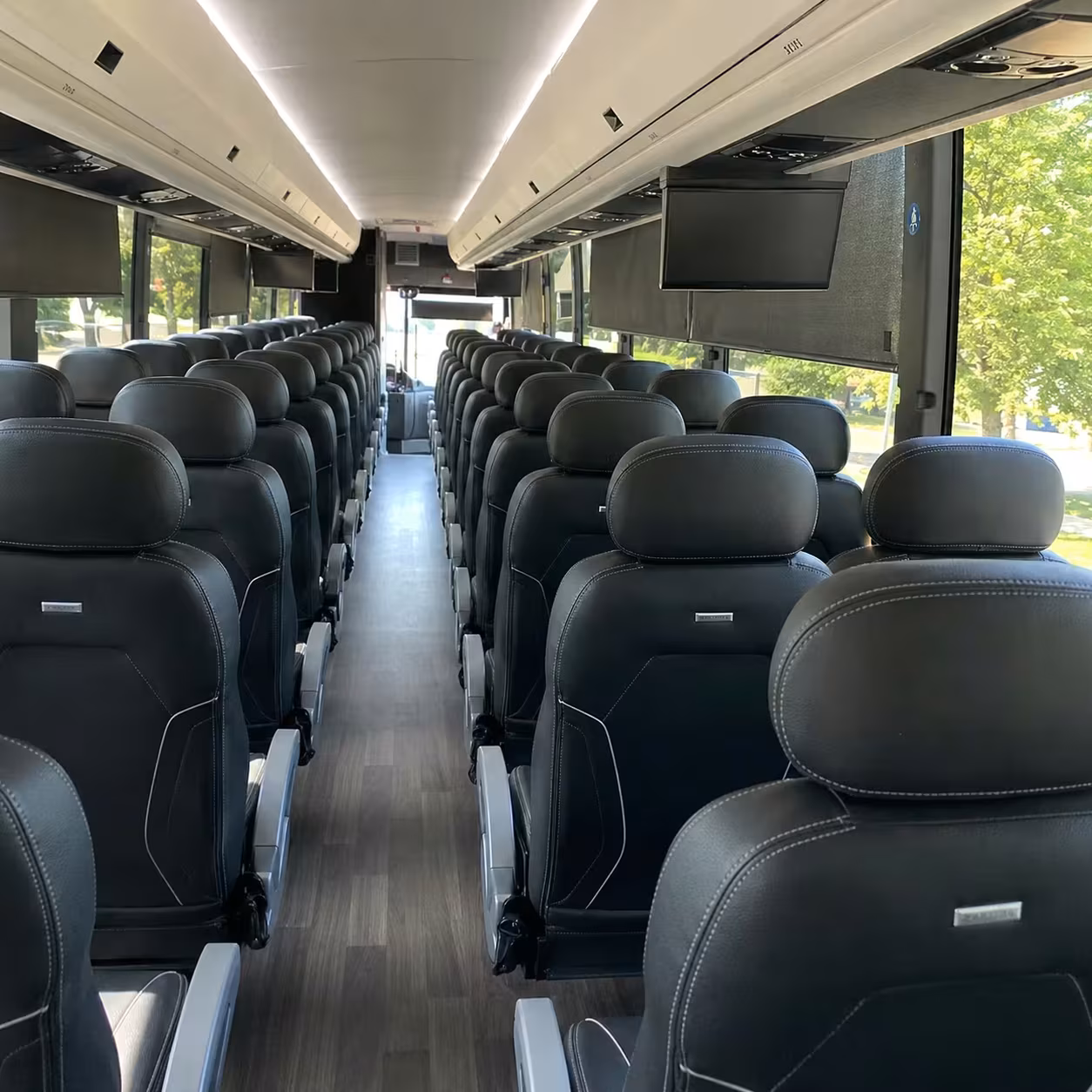 hialeah charter bus interior