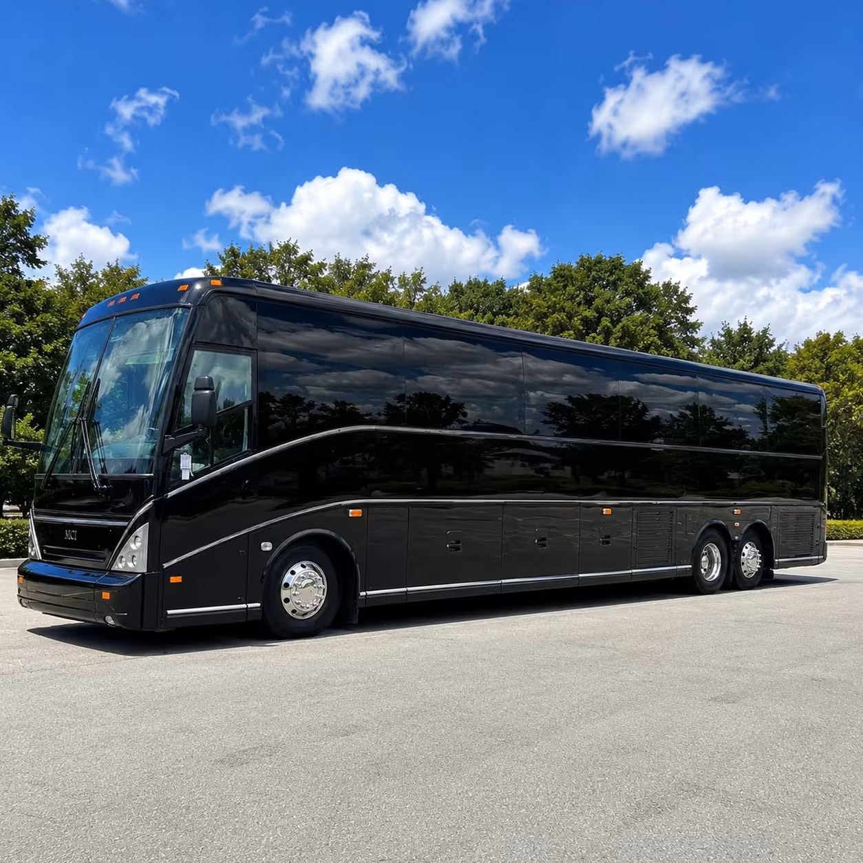 hialeah wedding shuttle buses for guests and bridal parties
